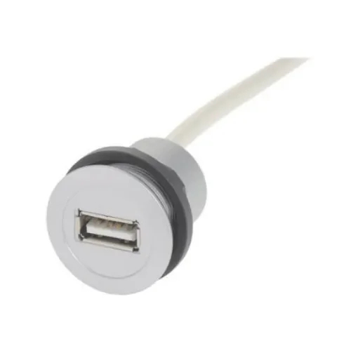 HARTING Straight, Panel Mount, Female to Male Type A 2.0 IP20 USB Adaptor - 09454521923 product image