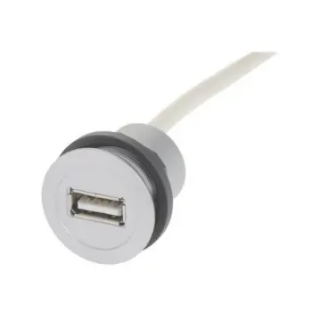 HARTING Straight, Panel Mount, Female to Male Type A 2.0 IP20 USB Adaptor - 09454521925 product image