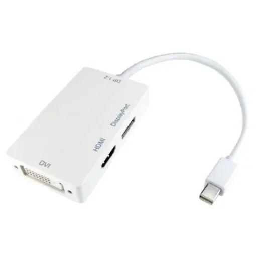 RS PRO HDMI Adapter, Male DisplayPort to Female DisplayPort, DVI, HDMI - 2863361 product image