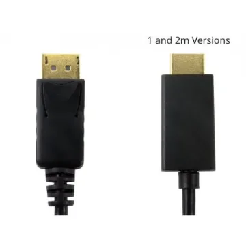 RS PRO Male DisplayPort to Male HDMI, PVC  Cable, 4K, 1m - 2863362 product image