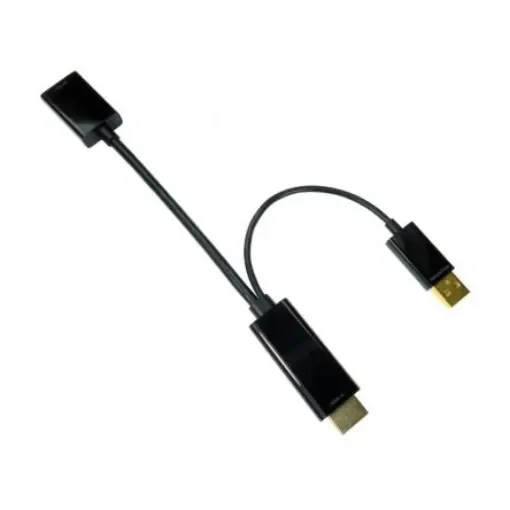 RS PRO HDMI Adapter, Male HDMI to Female DisplayPort - 2863367 product image