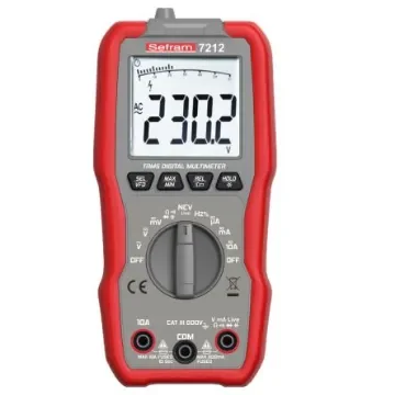 Sefram SEFRAM7212 LCD Multimeter, 10A ac Max, 10A dc Max, 600V ac Max product image