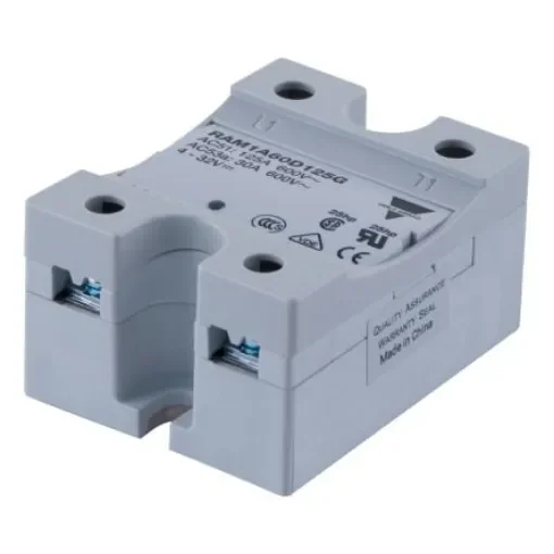 Carlo Gavazzi RAM1A60D Series Solid State Relay, 51 A ac Load, Panel Mount, 660 V Load, 32 V Control - RAM1A60D51G product image
