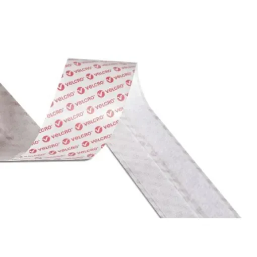 Velcro Adhesive White Hook & Loop Tape, 20mm x 2.5m - VEL-EC60214 product image