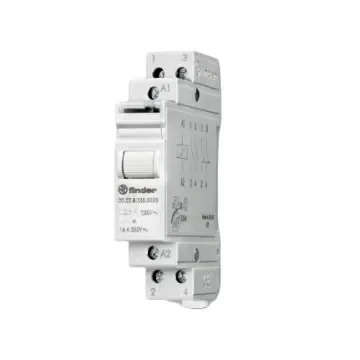 Finder DIN Rail Power Relay, 24V dc Coil, 16A Switching Current, DPST - 202290244000 product image