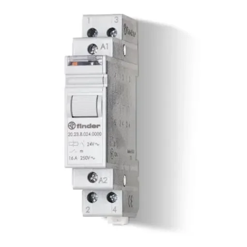 Finder DIN Rail Power Relay, 230V ac Coil, 16A Switching Current, 1NO/1NC - 202382304000 product image