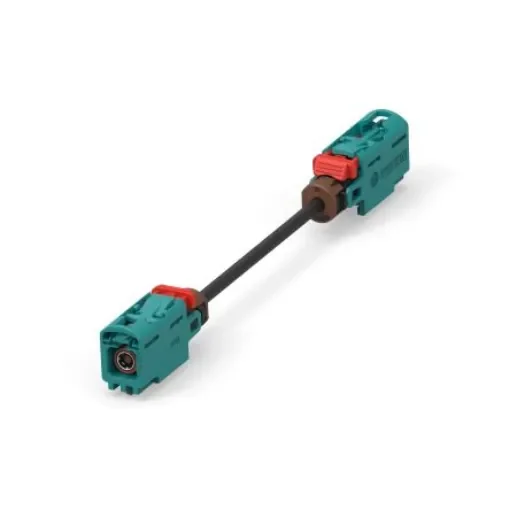 TE Connectivity 2081390 Series Male FAKRA Plug to Male FAKRA Plug, 600mm, Terminated50 - 2081390-2 product image