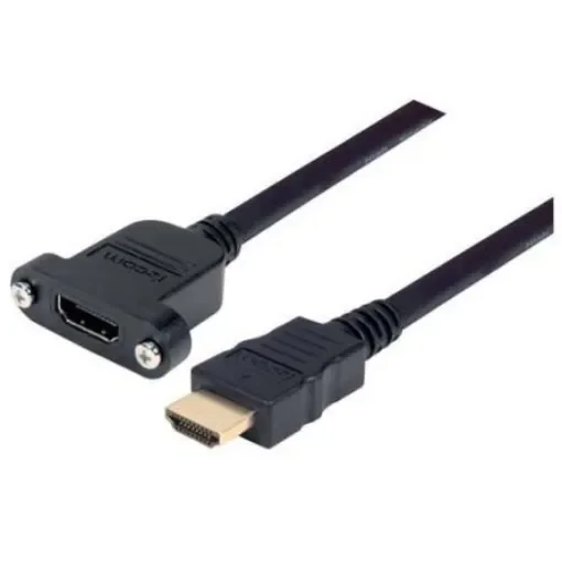 L-ComPMHD series, 1m Male HDMI to Female HDMI - PMHDMF-1 product image