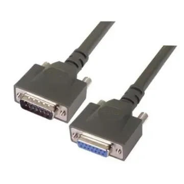 L-Com Male 15 Pin D-sub to Female 15 Pin D-sub Cable assembly, 25ft PVC - CPMS15MF-25 product image