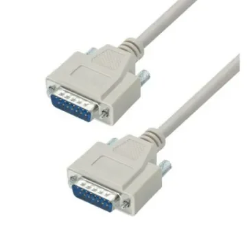 L-Com Male 15 Pin D-sub to Male 15 Pin D-sub Cable assembly, 10ft PVC - CRMN15MM-10 product image