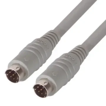 L-Com Male 8 Pin DIN to Male 8 Pin DIN Grey DIN Cable 6ft - DK238MM-6 product image