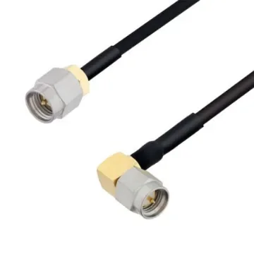 L-Com LCCA Series Male SMA to Male SMA, 1.5ft, SMA Right Angle Coaxial, Terminated50 ohms - LCCA30132-FT1.5 product image