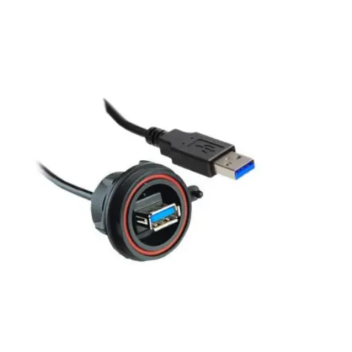 Bulgin USB 3.0, Female USB A to Male USB A, 500mm - PX0844/A3/0M50/A3 product image