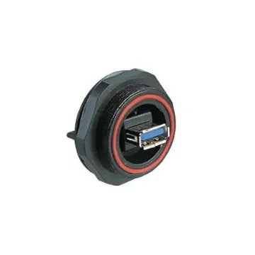 Bulgin Straight, Panel Mount, Socket- Single Port Type Type A 3 IP68 USB Connector - PX0848/A3 product image
