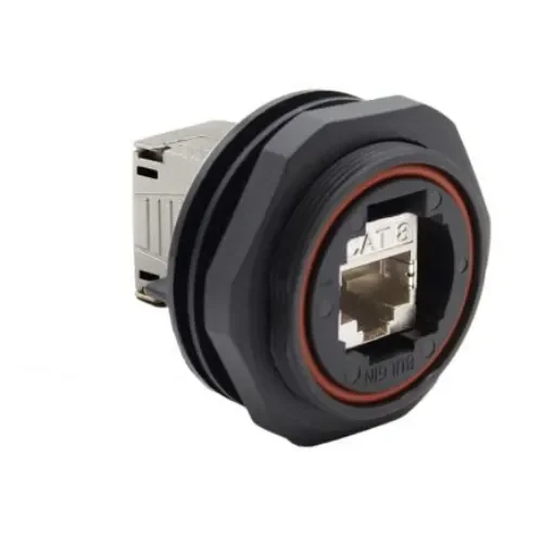 Bulgin Standard Buccaneer - Ethernet Series Female Ethernet Connector, Panel Mount, Cat8 Straight - PX0856/KS product image
