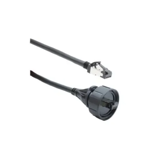 BulginStandard Buccaneer - Ethernet, 3m Cat8, Black RJ45 to Male RJ45 Male, S/FTP Shielded, Terminated PVC Sheath - PX0857/3M00 product image