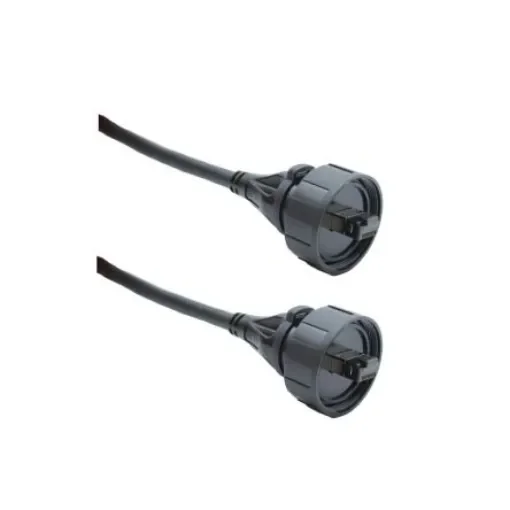 BulginStandard Buccaneer - Ethernet, 3m Cat8, Black RJ45 to Male RJ45 Male, S/FTP Shielded, Terminated PVC Sheath - PX0858/3M00 product image