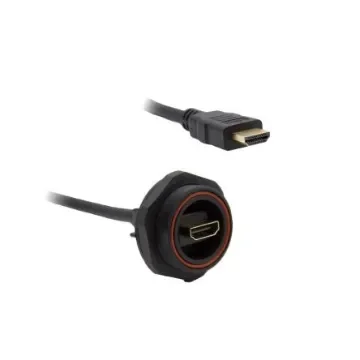 BulginStandard Buccaneer - HDMI series 2.1, 1m Female HDMI to Male HDMIUltra High Speed 8K - PX0869/1M00 product image