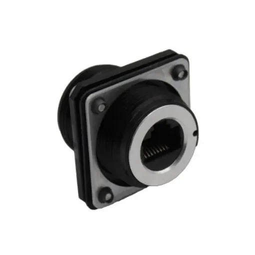 Bulgin 600 Series - Ethernet Buccaneer Connectors Series Female Ethernet Connector, Flange Mount, Cat5e Straight - PXM06265FANBKUS product image