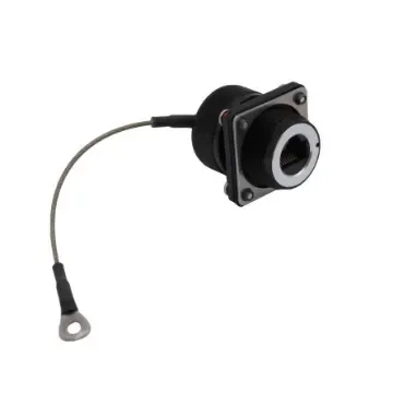 Bulgin 600 Series - Ethernet Buccaneer Connectors Series Female Ethernet Connector, Flange Mount, Cat6a, EMI Shield - PXM06276FENBKSH product image