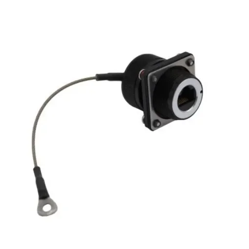 Bulgin 600 Series - Ethernet Buccaneer Connectors Series Female Ethernet Connector, Flange Mount, Cat6a, EMI Shield - PXM06276FENBKSH product image