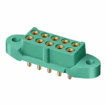 HARWIN M300 Series Vertical PCB Mount PCB Socket, 10-Contact, 2-Row, 3mm Pitch, Solder Termination - M300-FV3104500 product image