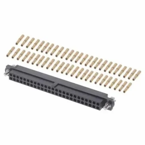 HARWIN M80 Series Straight PCB Socket, 50-Contact, 2-Row, 2mm Pitch, Crimp Termination - M80-4615005 product image