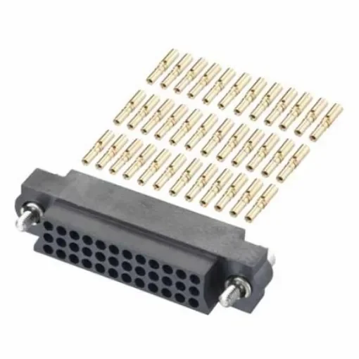 HARWIN M83 Series Straight PCB Socket, 27-Contact, 3-Row, 2mm Pitch, Crimp Termination - M83-LFC1F2N27-0000-000 product image