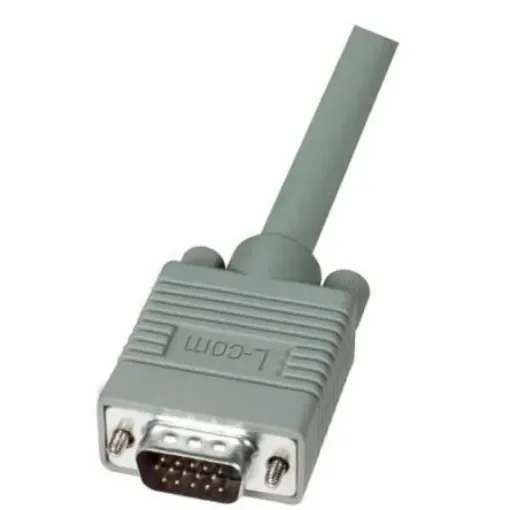 L-Com Male 15 Pin D-sub to Male 15 Pin D-sub SVGA Cable, 5ft Grey - CTL3VGAMM-5 product image