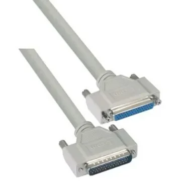 L-Com Male D-Sub to Female D-Sub Cable assembly, 2.5ft PVC - CHD44MF-2.5 product image