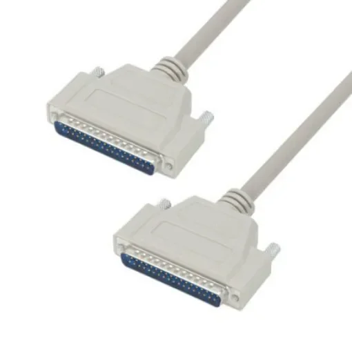 L-Com Male 37 Pin D-sub to Male 37 Pin D-sub Cable assembly, 2.5ft PVC - CRMN37MM-2.5 product image