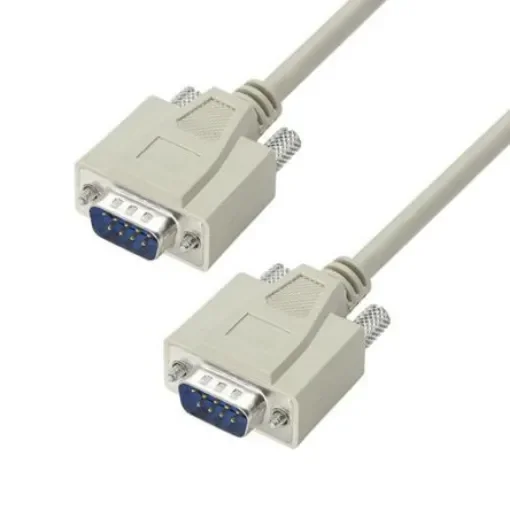 L-Com Male D-Sub to Male D-Sub Cable assembly, 5ft PVC - CRMN9MM-5 product image