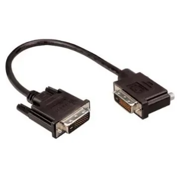 L-Com, Male DVI to Male DVI  Cable, 10ftBlack sheathAluminium/Polyester shielding - DVIDD-RA4-10 product image