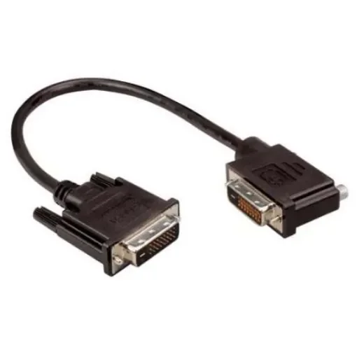 L-Com, Male DVI to Male DVI  Cable, 10ftBlack sheathAluminium/Polyester shielding - DVIDD-RA4-10 product image