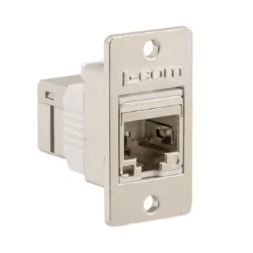 L-Com ECF Series Single-Port RJ45 Ethernet Coupler, Cat6a, Shielded - ECF504-SC6A-DC product image