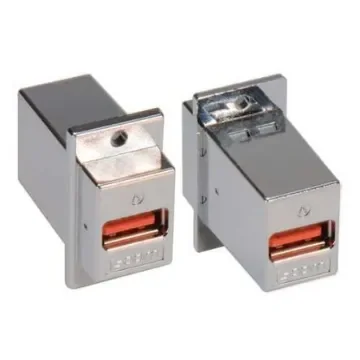 L-Com Straight, Panel Mount, Plug- Single Port Type Type A USB Connector - ECF504-UAAS-HR product image