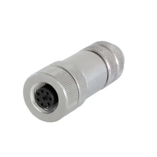 Kubler Industrial Circular Connectors, 8 Contacts, Cable Mount, M12 Connector, Socket, Female, IP67, 05.CMB Series - 05.CMB 8181-0 product image