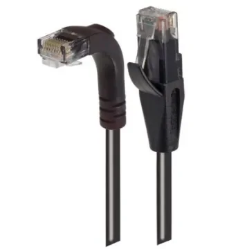 L-ComTRD, 10ft Cat6, Black RJ45 to Male RJ45 Male, Unshielded Unshielded, Terminated PVC Sheath - TRD695RA1BLK-10 product image