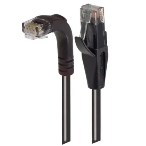 L-ComTRD, 10ft Cat6, Black RJ45 to Male RJ45 Male, Unshielded Unshielded, Terminated PVC Sheath - TRD695RA1BLK-10 product image