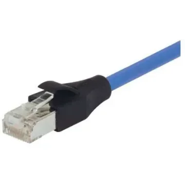 L-ComTRD, 30ft Cat5e, Blue RJ45 to Male RJ45 Male, Aluminium/Polyester Foil Shielded, Terminated PVC Sheath - TRD855SCRBL-30 product image