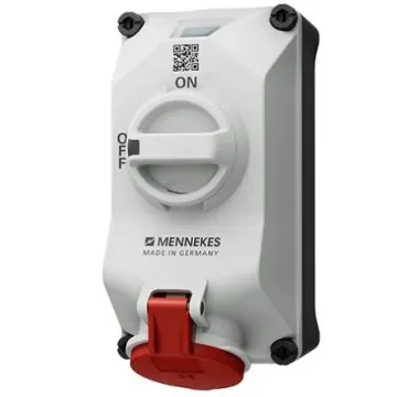 MENNEKES, DUOi IP44 Wall Mount 5P Socket Socket, Rated At 16A, 400 V - 5611506G product image