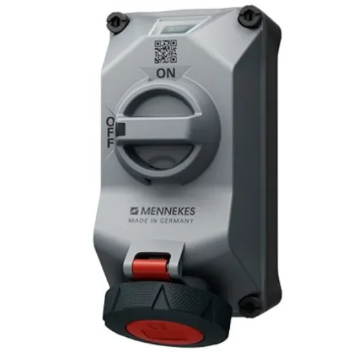MENNEKES, DUOi R IP69 Wall Mount 5P Socket Socket, Rated At 16A, 400 V - 5812506T product image