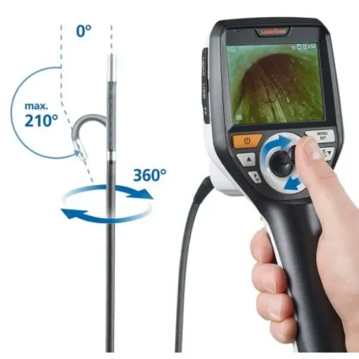 Laserliner 092.275A 6mm probe Inspection Camera, 2m Probe Length, 960 x 72pixels Resolution, LED Illumination product image