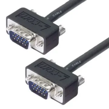 L-Com Male 15 Pin D-sub to Male 15 Pin D-sub SVGA Cable, 15ft Black - CTL3VGAMM-15T product image