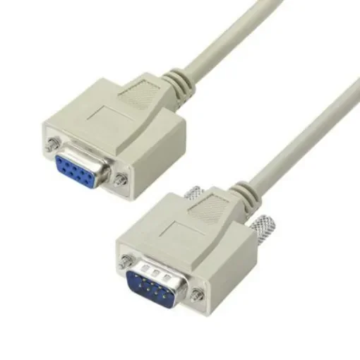 L-Com Male 9 Pin D-sub to Female 9 Pin D-sub Cable assembly, 25ft PVC - CRMN9MF-25 product image
