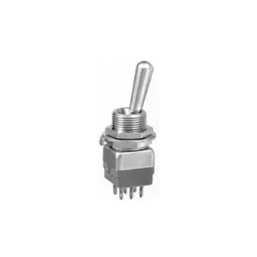 APEM Toggle Switch, On-On, DPST, Solder Lug Terminal, 30V dc - 12146A product image