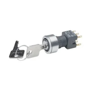 APEM IP65 Push Button Switch, Double Pole, 6A 2-Way Flat-Key - A018325+A0152B+A01FMM product image
