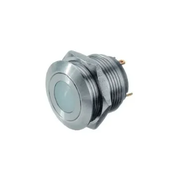 APEM AV Series Illuminated Push Button, Momentary (NO), Panel Mount, 19.2mm Cutout, SPST, Red LED, 250V ac - AV09C7L3D2406 product image