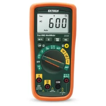 Extech EX350 LCD Multimeter, 10A ac Max, 10A dc Max, 600V ac Max product image