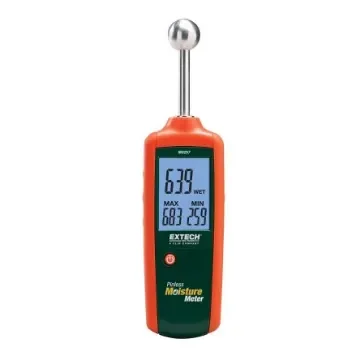 Extech MO257 Moisture Meter, 100% Max, LCD Display, Battery-Powered product image